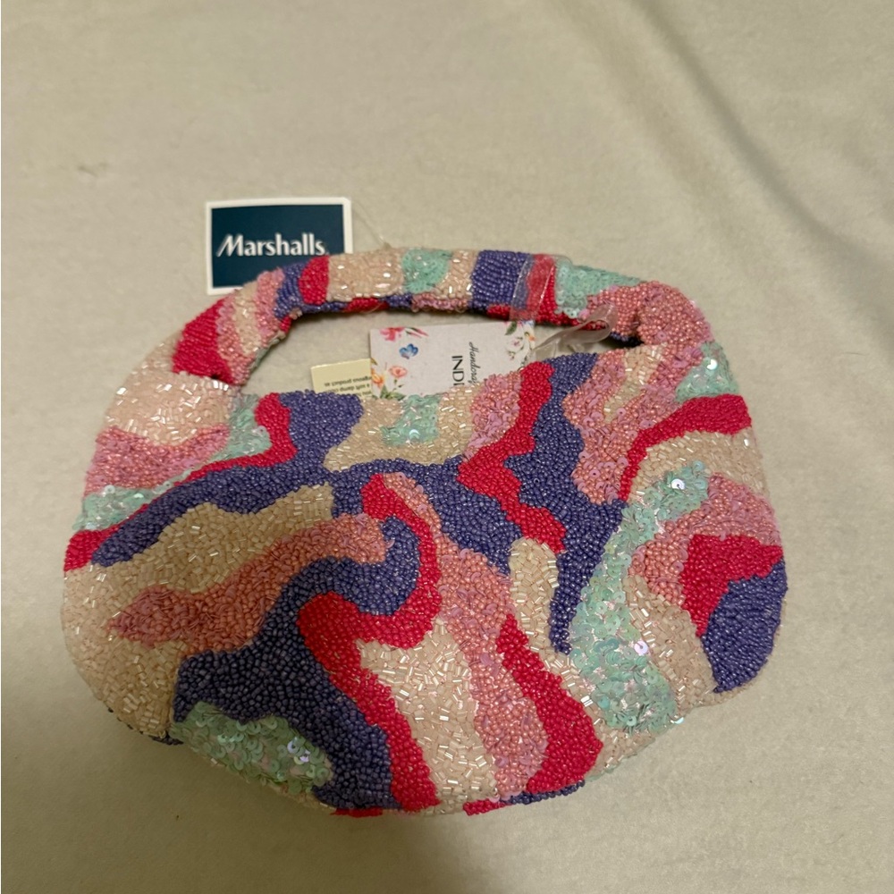 Viral Colorful Beaded Handbag